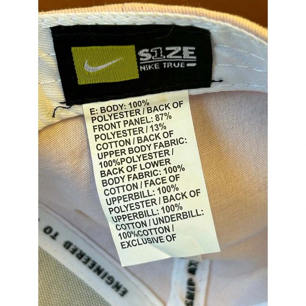 Women's S1ze Nike True Size adjustable‎ cap with logo pattern